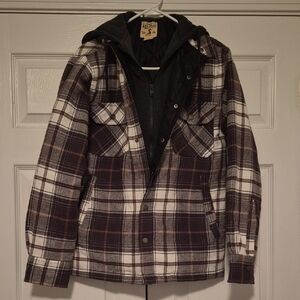 Legendary Whitetails Men's Plaid Jacket - Brown and White